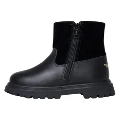 Bottes en cuir avec détail de bouton ourson