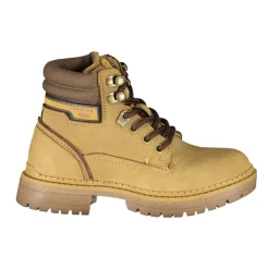 Bottes Homme Jaune à Lacets et Fermeture Éclair Latérale