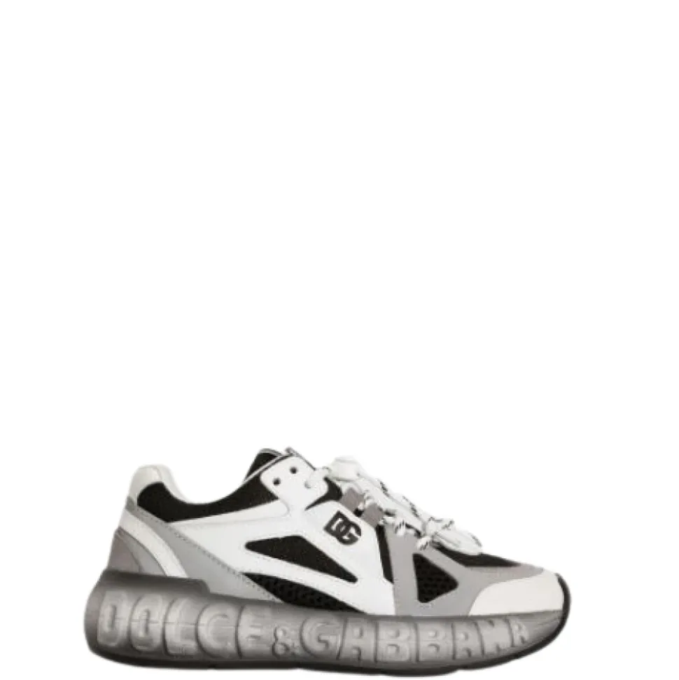 Bounce 12 Nylon and Calfskin Sneakers