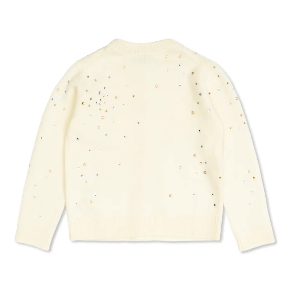 Cardigan avec Cristaux Scintillants