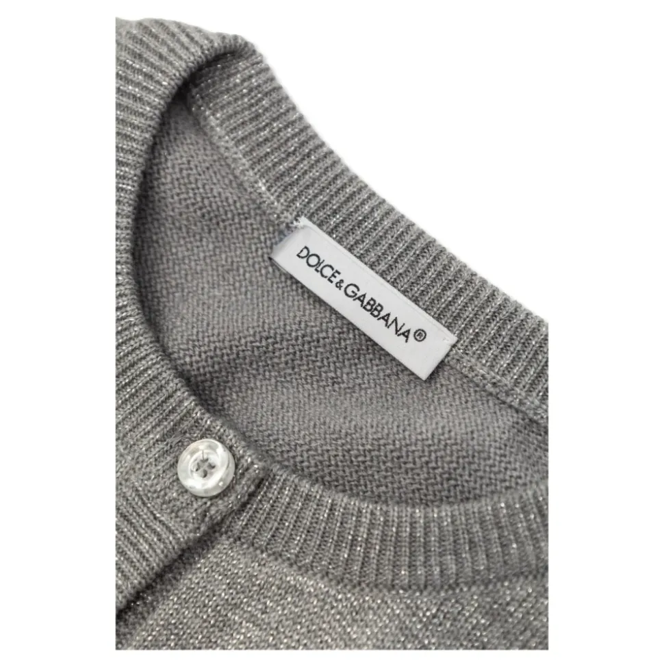 Cardigan avec fil lurex