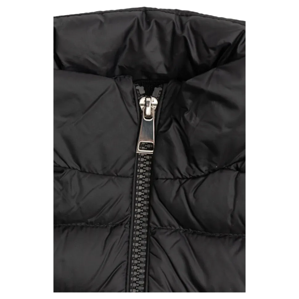 Cardigan à Col Roulé avec Devant Matelassé