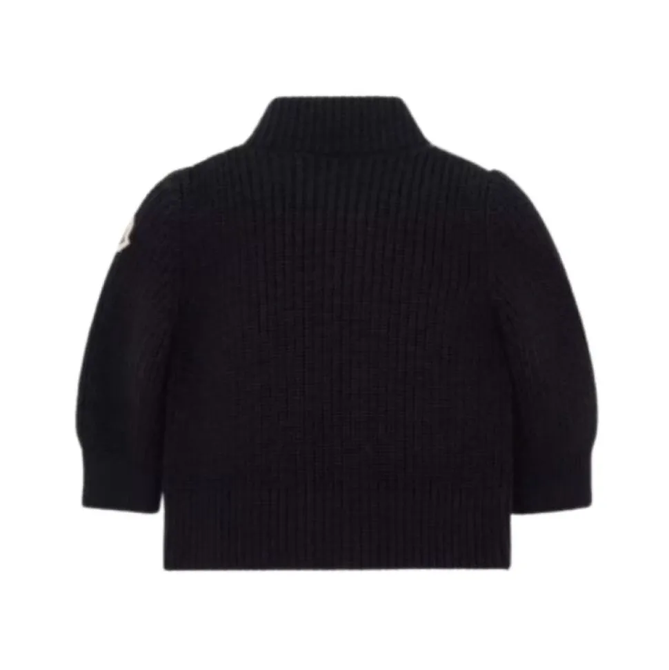 Cardigan en laine matelassé zippé