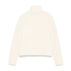 Cardigan Zippé en Laine Rembourrée