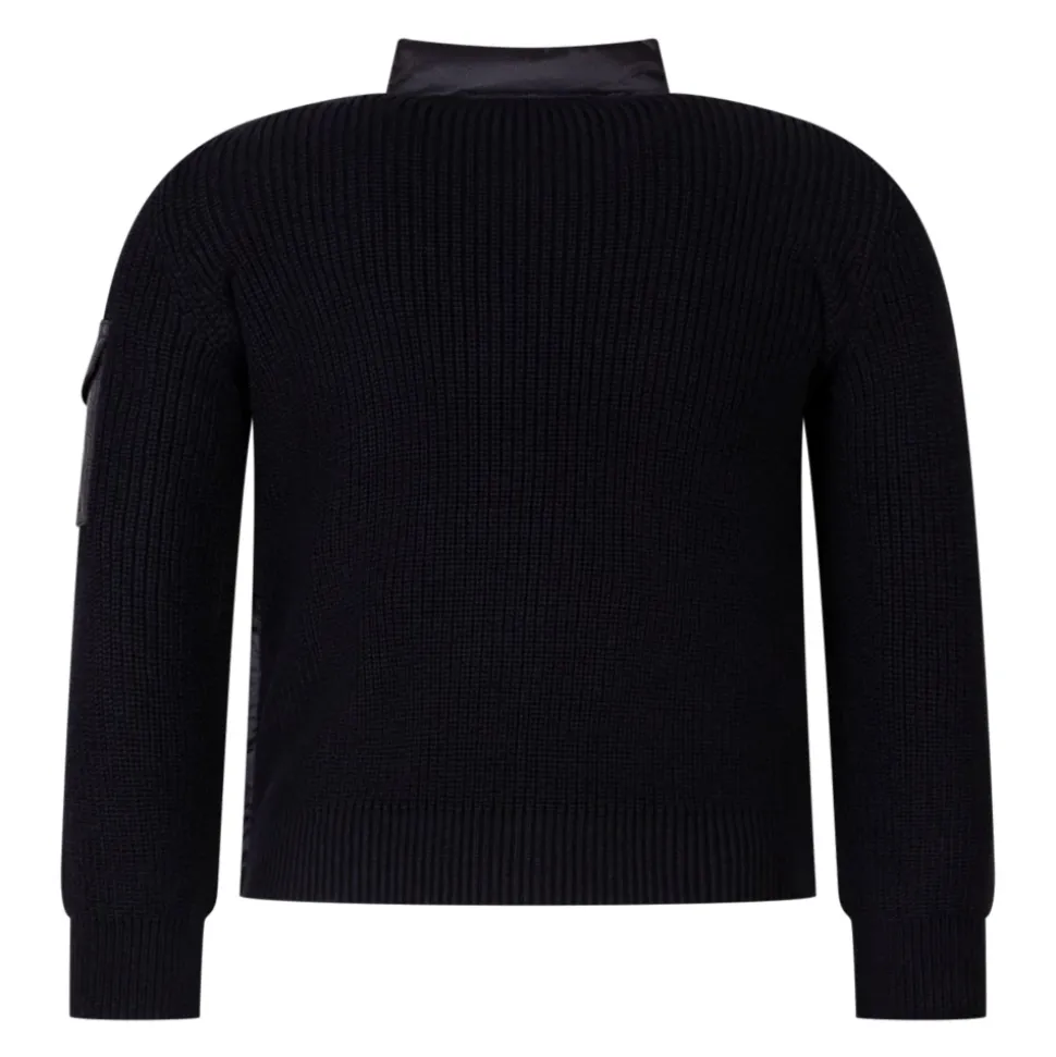 Cardigan zippé rembourré en coton