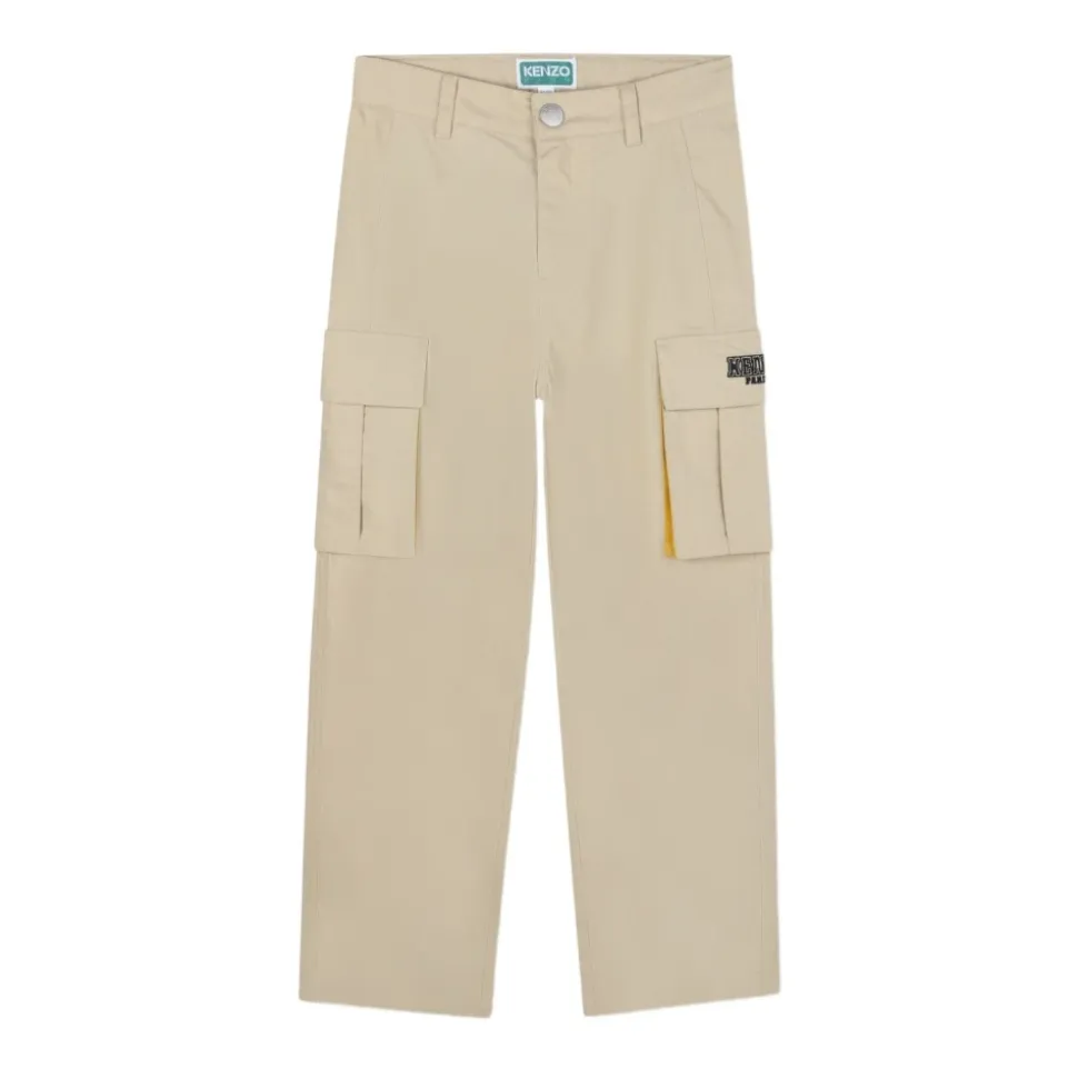 Cargo Enfants Beige Pantalon