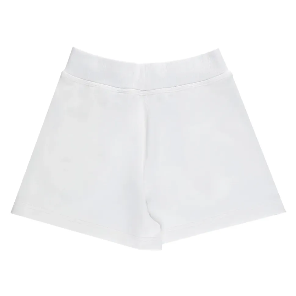 Caterina Check-Trim Cotton Shorts