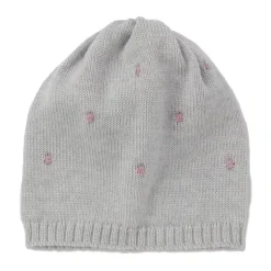 Chapeau en Laine à Pois Côtes