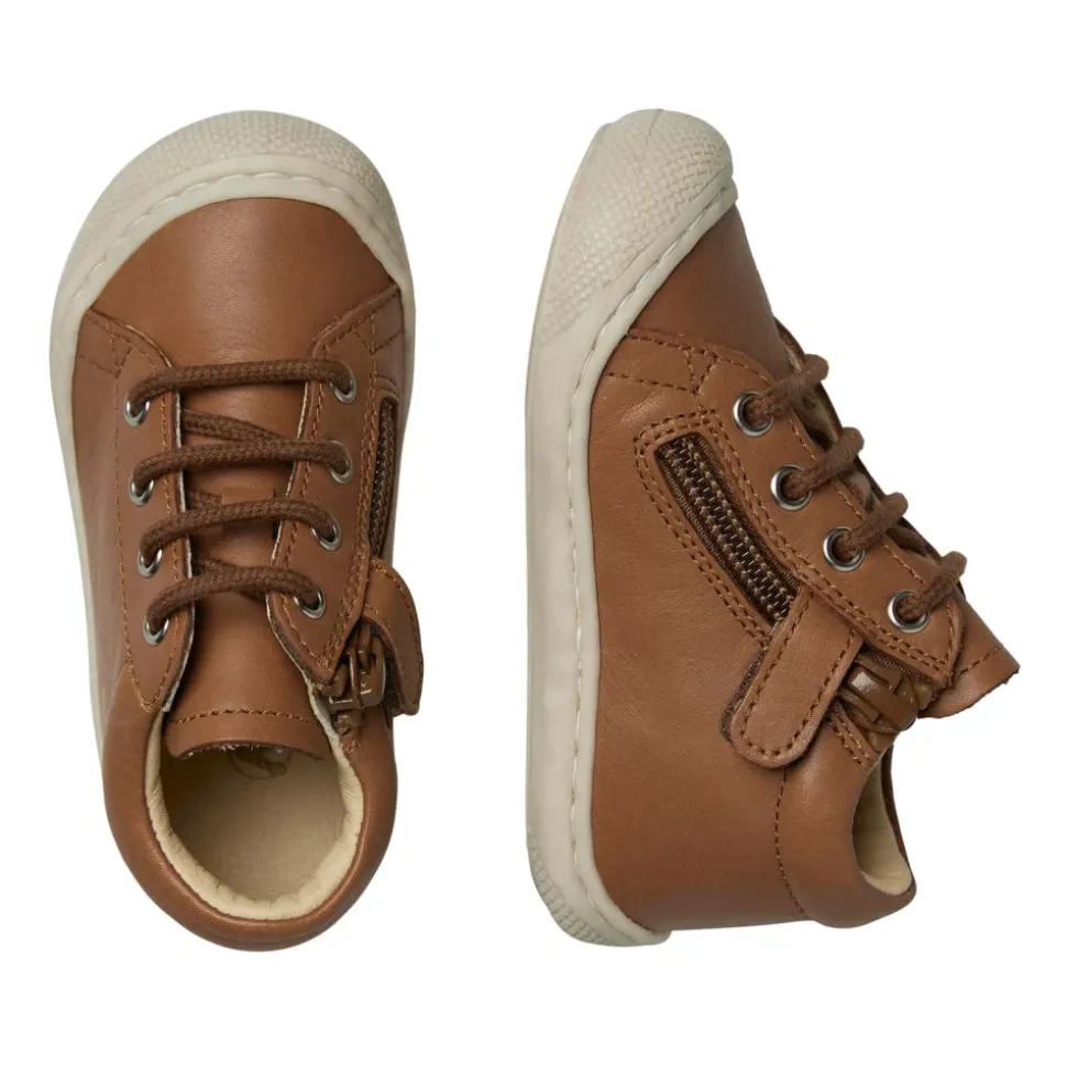 Chaussures premiers pas en cuir avec fermeture éclair COCOON ZIP