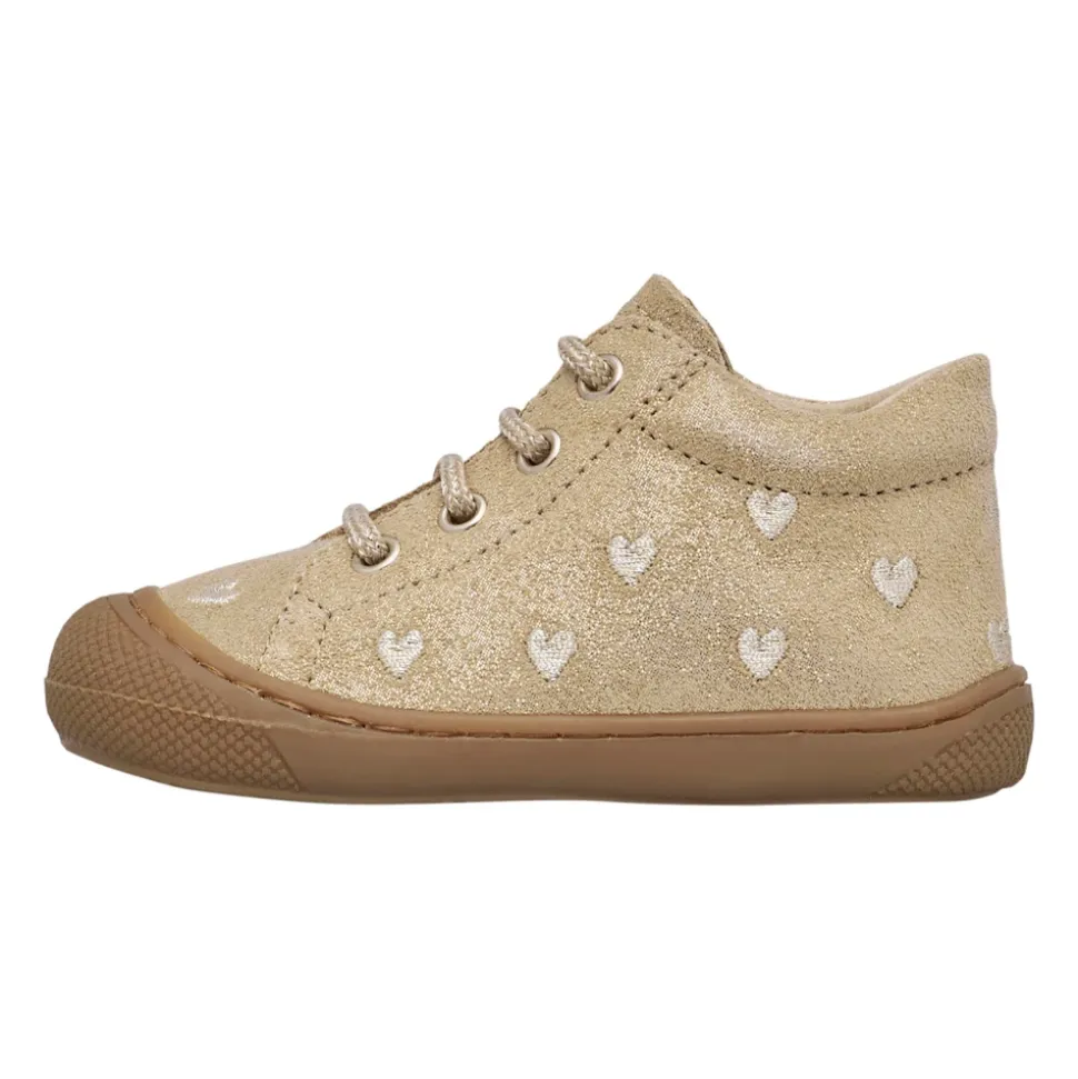 Chaussures premiers pas en suède pailleté COCOON EMBR.HEARTS