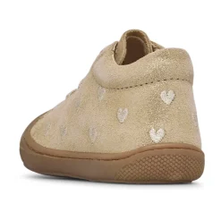 Chaussures premiers pas en suède pailleté COCOON EMBR.HEARTS