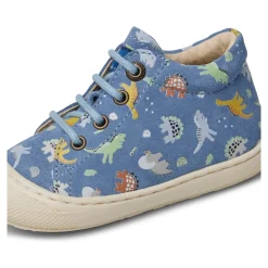 Chaussures premiers pas en suède avec imprimé dinosaures COCOON