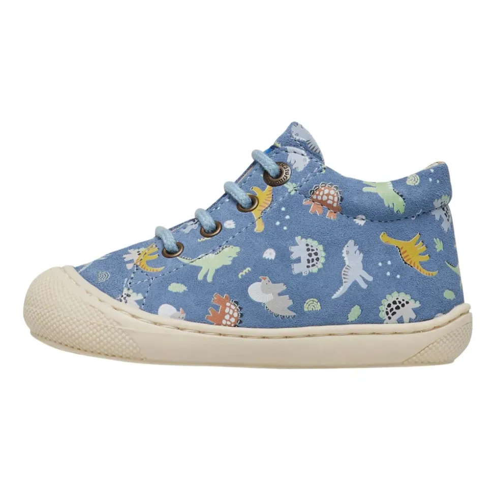 Chaussures premiers pas en suède avec imprimé dinosaures COCOON