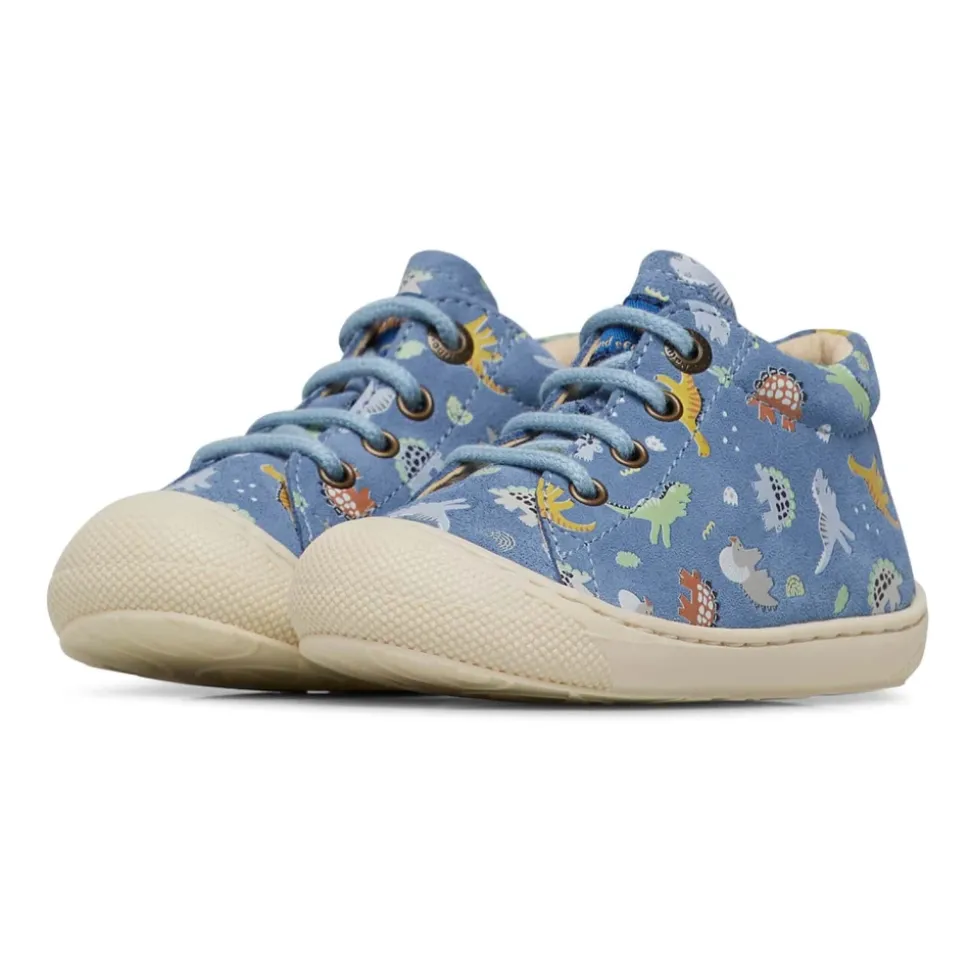 Chaussures premiers pas en suède avec imprimé dinosaures COCOON