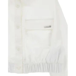 Chemise Blanche avec Boutons Logo