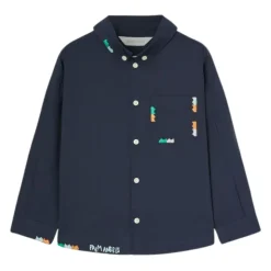 Chemise boutonnée brodée