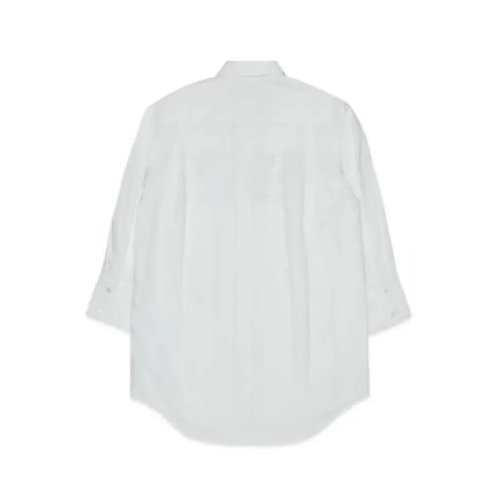 Chemise boutonnée à col pointu