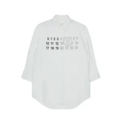 Chemise boutonnée à col pointu