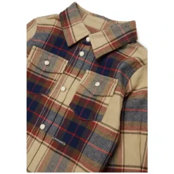 Chemise à carreaux avec logo