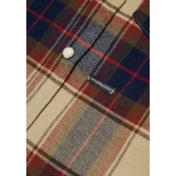 Chemise à carreaux avec logo