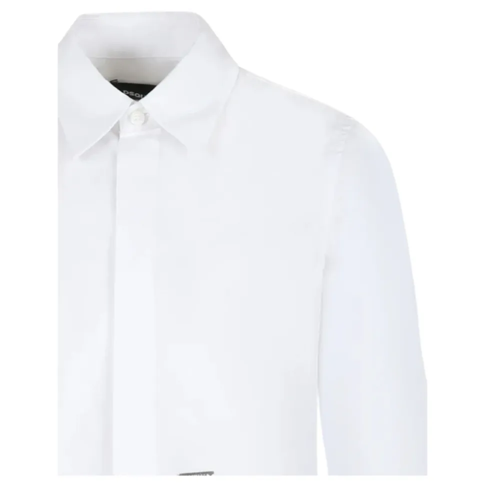 Chemise en Coton avec Logo Appliqué