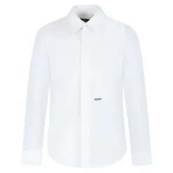 Chemise en Coton avec Logo Appliqué