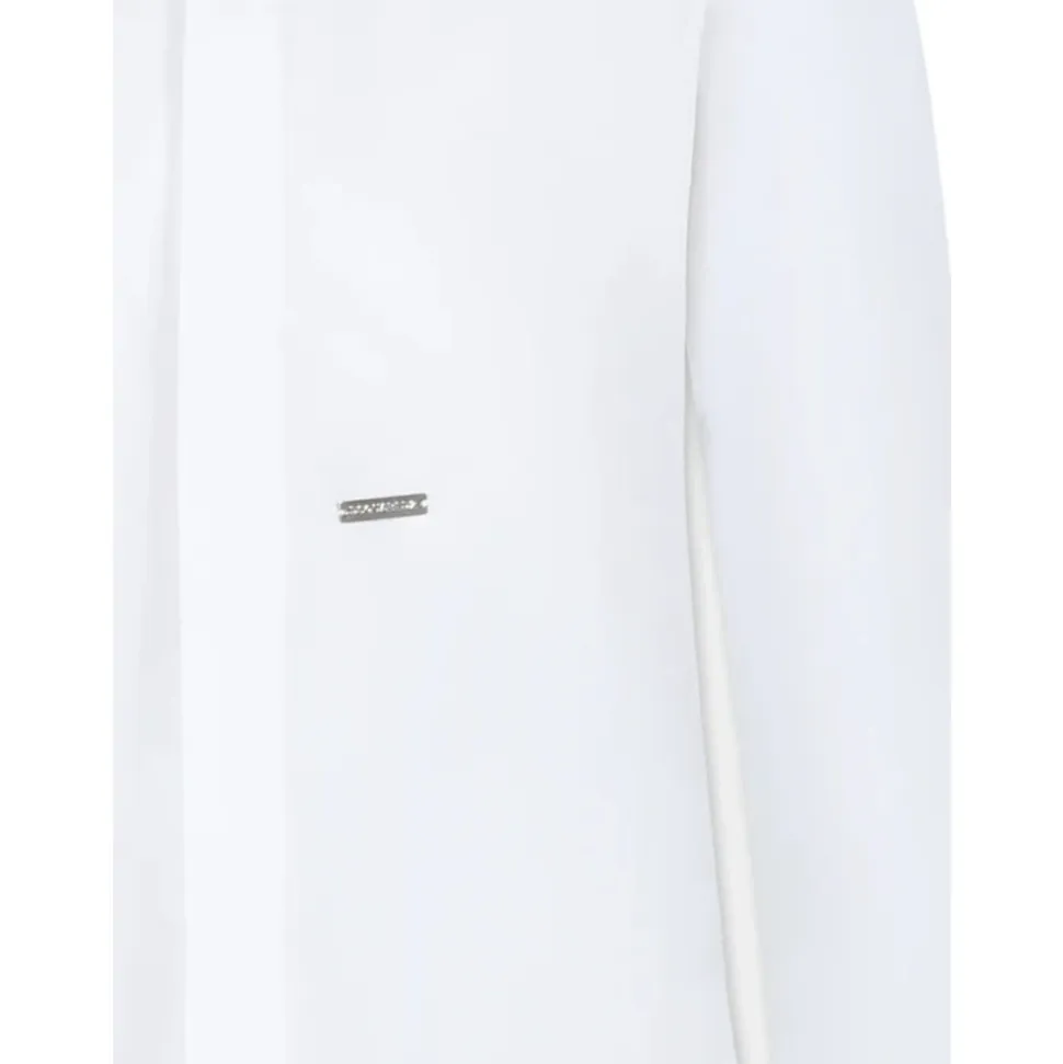 Chemise en Coton avec Logo Appliqué
