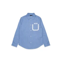 Chemise en coton brodée du logo