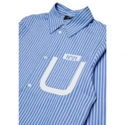 Chemise en coton brodée du logo