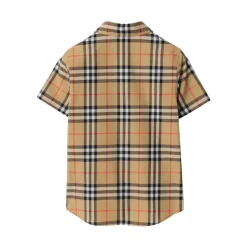 Chemise en coton à carreaux