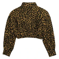 Chemise en Coton Imprimé Léopard