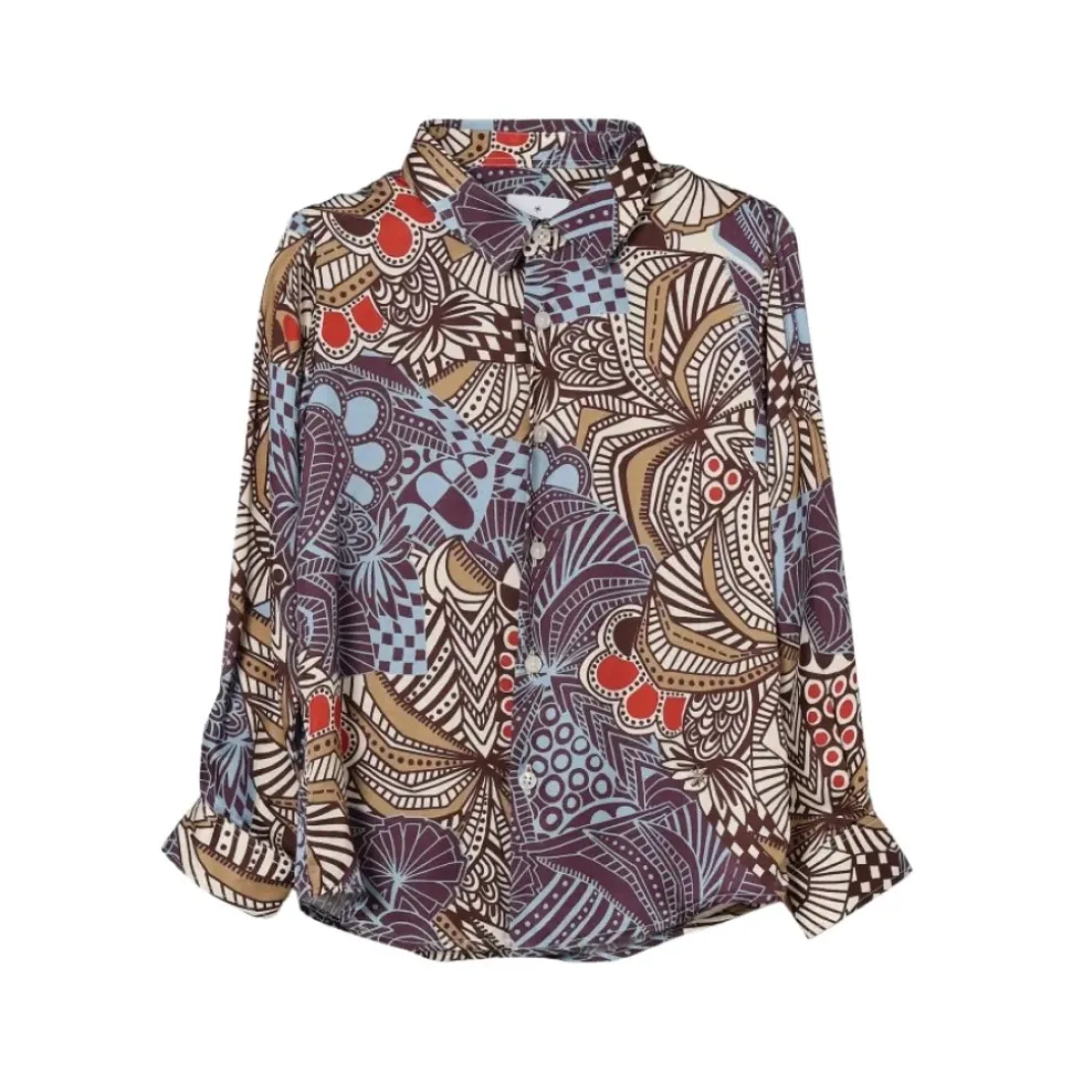 Chemise en coton à motif