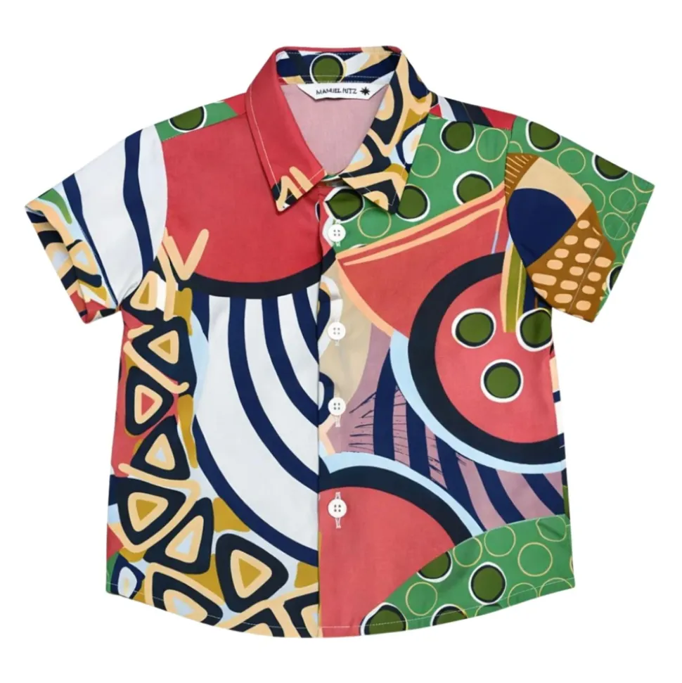 Chemise en coton à motif