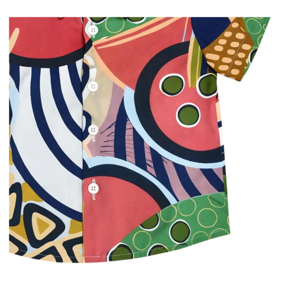 Chemise en coton à motif