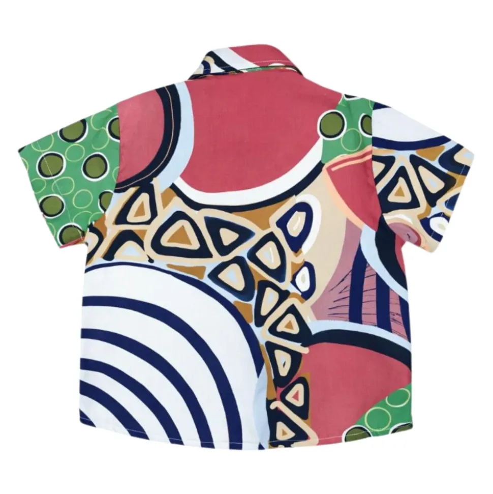 Chemise en coton à motif