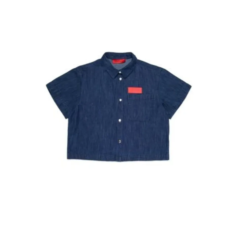 Chemise en jean avec logo