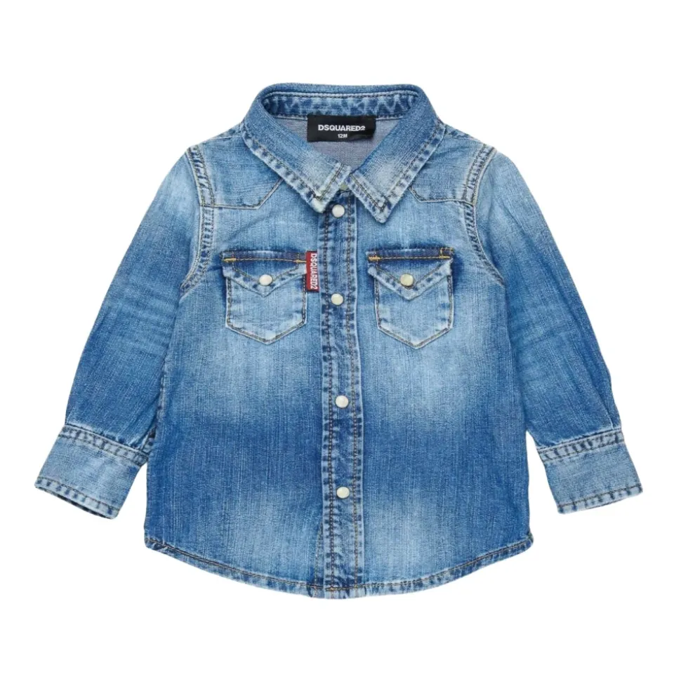 Chemise en jean à manches longues