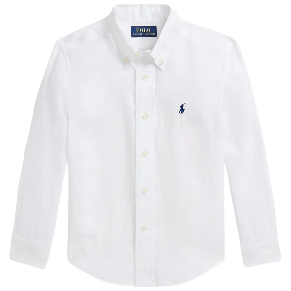 Chemise en Lin Blanche pour Garçons