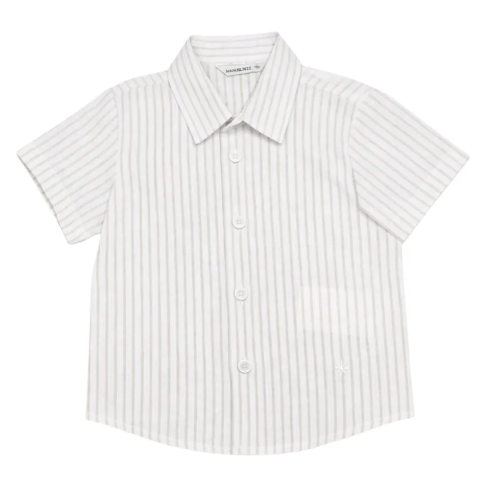 Chemise en lin et coton pour nouveau-né