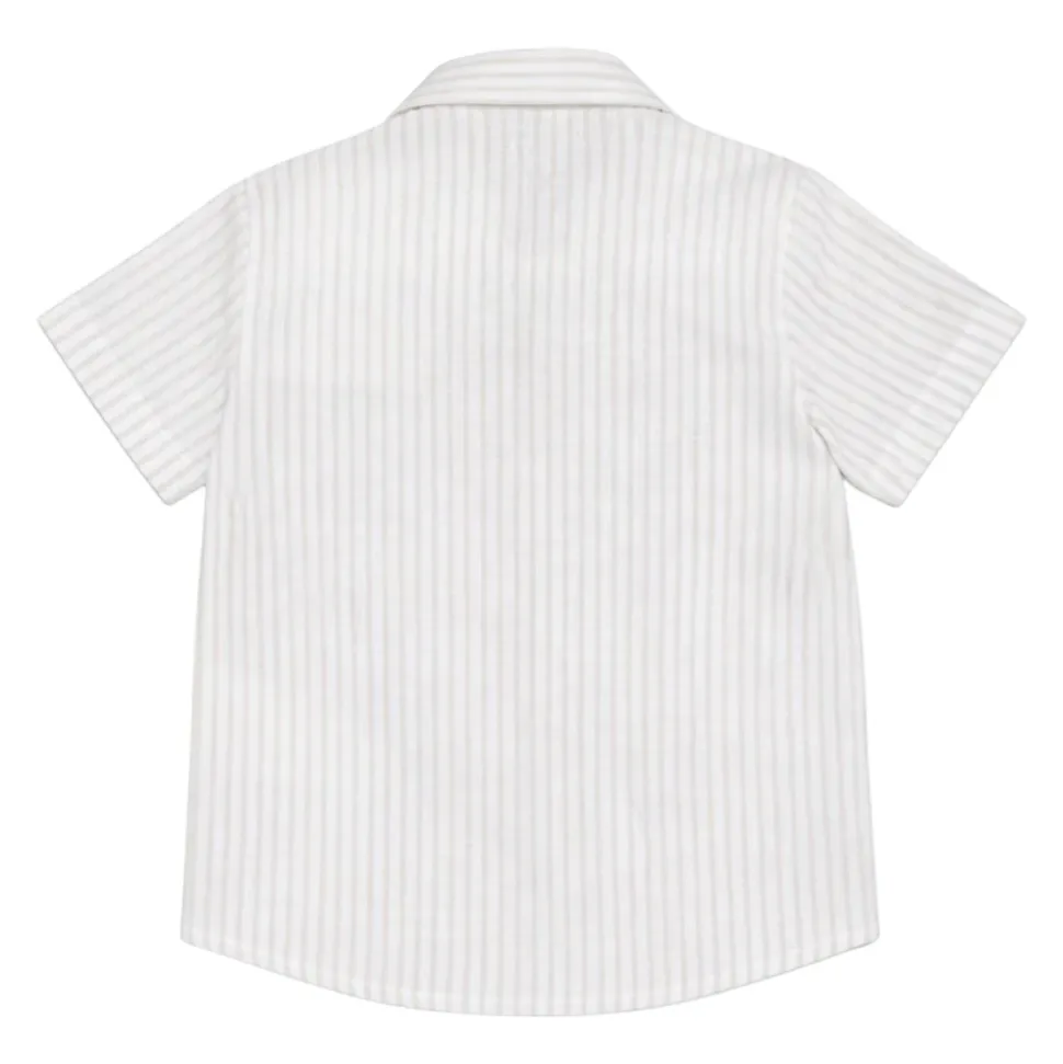 Chemise en lin et coton pour nouveau-né