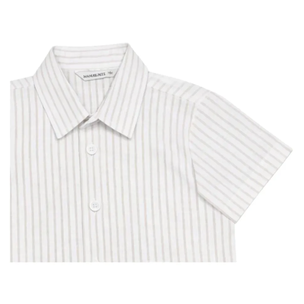 Chemise en lin et coton pour nouveau-né