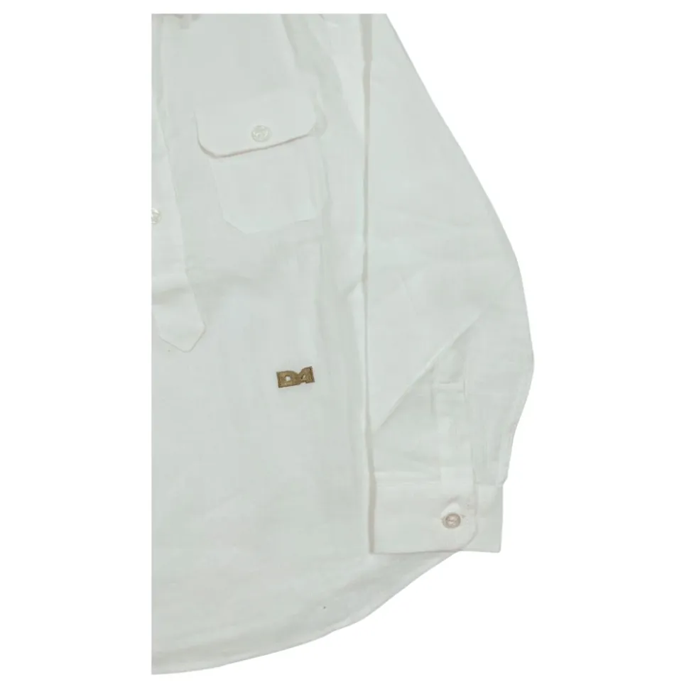 Chemise en lin et viscose
