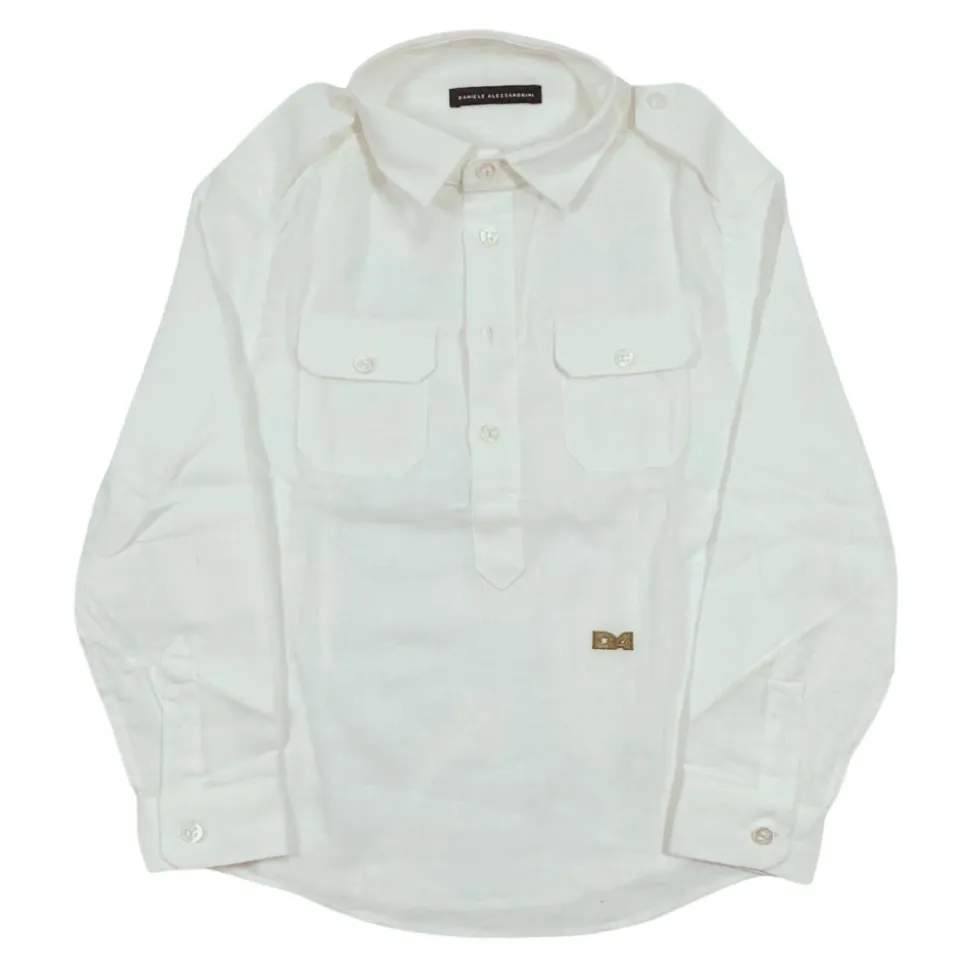 Chemise en lin et viscose