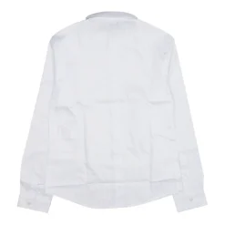 Chemise en popeline avec broderie d'aigle monochromatique