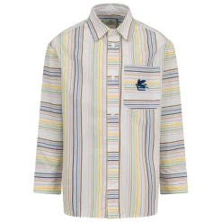 Chemise à rayures avec logo PEGASO