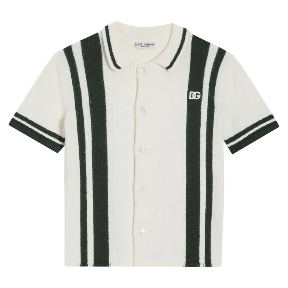 Chemise Tricotée Avec Intarsia