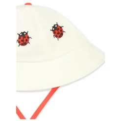 Cloche en Coton Ivoire avec Broderie Coccinelle