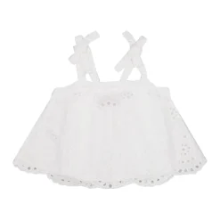 Débardeur en Dentelle Blanche