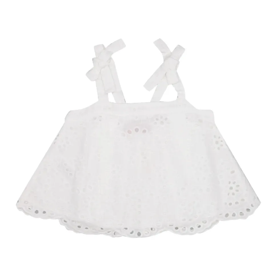 Débardeur en Dentelle Blanche