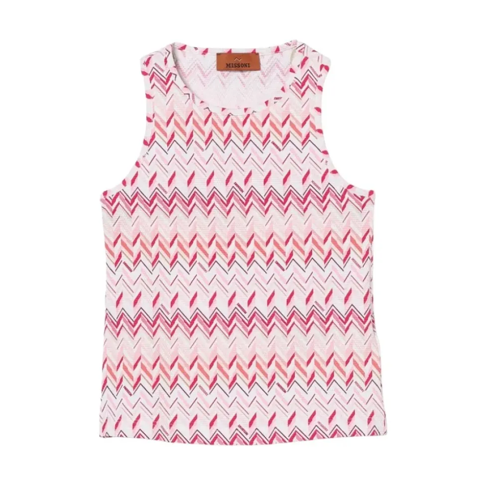 Débardeur à imprimé Chevron